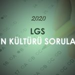 2020 LGS Din Kültürü Soruları Çöz