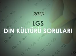 2020 LGS Din Kültürü Soruları Çöz