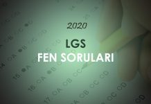 2020 LGS Fen Bilimleri Soruları Çöz