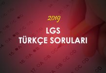 2019 LGS Türkçe Soruları Çöz